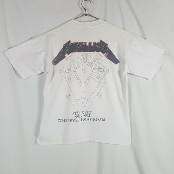 Vtg 90s Metallica Where Ever I May Roam T-Shirt XL - Picture 4 of 12